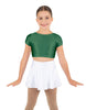 Solid Lycra Cap Sleeve Crop Top