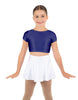 Solid Lycra Cap Sleeve Crop Top