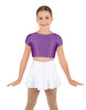 Solid Lycra Cap Sleeve Crop Top