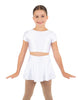 Solid Lycra Cap Sleeve Crop Top