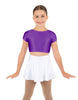 Solid Lycra Cap Sleeve Crop Top