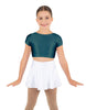 Solid Lycra Cap Sleeve Crop Top