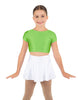 Solid Lycra Cap Sleeve Crop Top