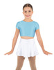 Solid Lycra Cap Sleeve Crop Top
