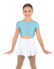 Solid Lycra Cap Sleeve Crop Top