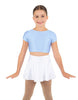 Solid Lycra Cap Sleeve Crop Top