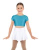 Solid Lycra Cap Sleeve Crop Top