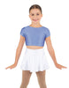 Solid Lycra Cap Sleeve Crop Top