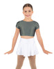 Solid Lycra Cap Sleeve Crop Top