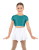 Solid Lycra Cap Sleeve Crop Top