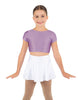 Solid Lycra Cap Sleeve Crop Top