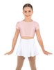 Solid Lycra Cap Sleeve Crop Top