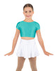 Solid Lycra Cap Sleeve Crop Top