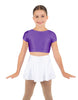 Solid Lycra Cap Sleeve Crop Top