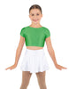 Solid Lycra Cap Sleeve Crop Top