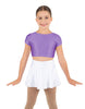 Solid Lycra Cap Sleeve Crop Top