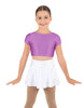 Solid Lycra Cap Sleeve Crop Top