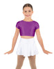 Solid Lycra Cap Sleeve Crop Top