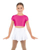 Solid Lycra Cap Sleeve Crop Top