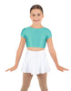 Solid Lycra Cap Sleeve Crop Top