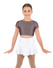 Solid Lycra Cap Sleeve Crop Top