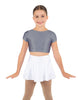 Solid Lycra Cap Sleeve Crop Top