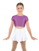 Solid Lycra Cap Sleeve Crop Top