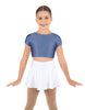 Solid Lycra Cap Sleeve Crop Top
