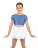 Solid Lycra Cap Sleeve Crop Top
