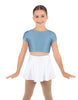Solid Lycra Cap Sleeve Crop Top
