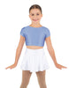 Solid Lycra Cap Sleeve Crop Top