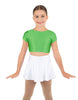 Solid Lycra Cap Sleeve Crop Top