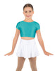 Solid Lycra Cap Sleeve Crop Top