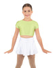 Solid Lycra Cap Sleeve Crop Top