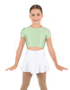 Solid Lycra Cap Sleeve Crop Top