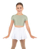 Solid Lycra Cap Sleeve Crop Top