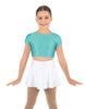 Solid Lycra Cap Sleeve Crop Top