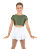 Solid Lycra Cap Sleeve Crop Top