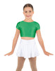 Solid Lycra Cap Sleeve Crop Top