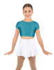 Solid Lycra Cap Sleeve Crop Top