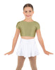 Solid Lycra Cap Sleeve Crop Top