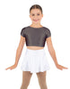 Solid Lycra Cap Sleeve Crop Top