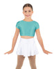 Solid Lycra Cap Sleeve Crop Top