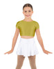 Solid Lycra Cap Sleeve Crop Top