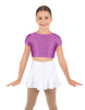 Solid Lycra Cap Sleeve Crop Top