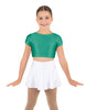 Solid Lycra Cap Sleeve Crop Top