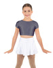 Solid Lycra Cap Sleeve Crop Top