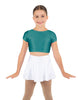 Solid Lycra Cap Sleeve Crop Top