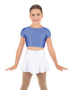 Solid Lycra Cap Sleeve Crop Top