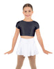 Solid Lycra Cap Sleeve Crop Top